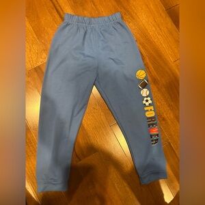 Kids Sports-Themed Joggers in Blue